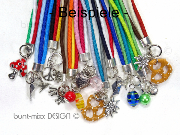 Wickelarmband, Beispiele mit Charms, Handmade by BuntMixxDESIGN
